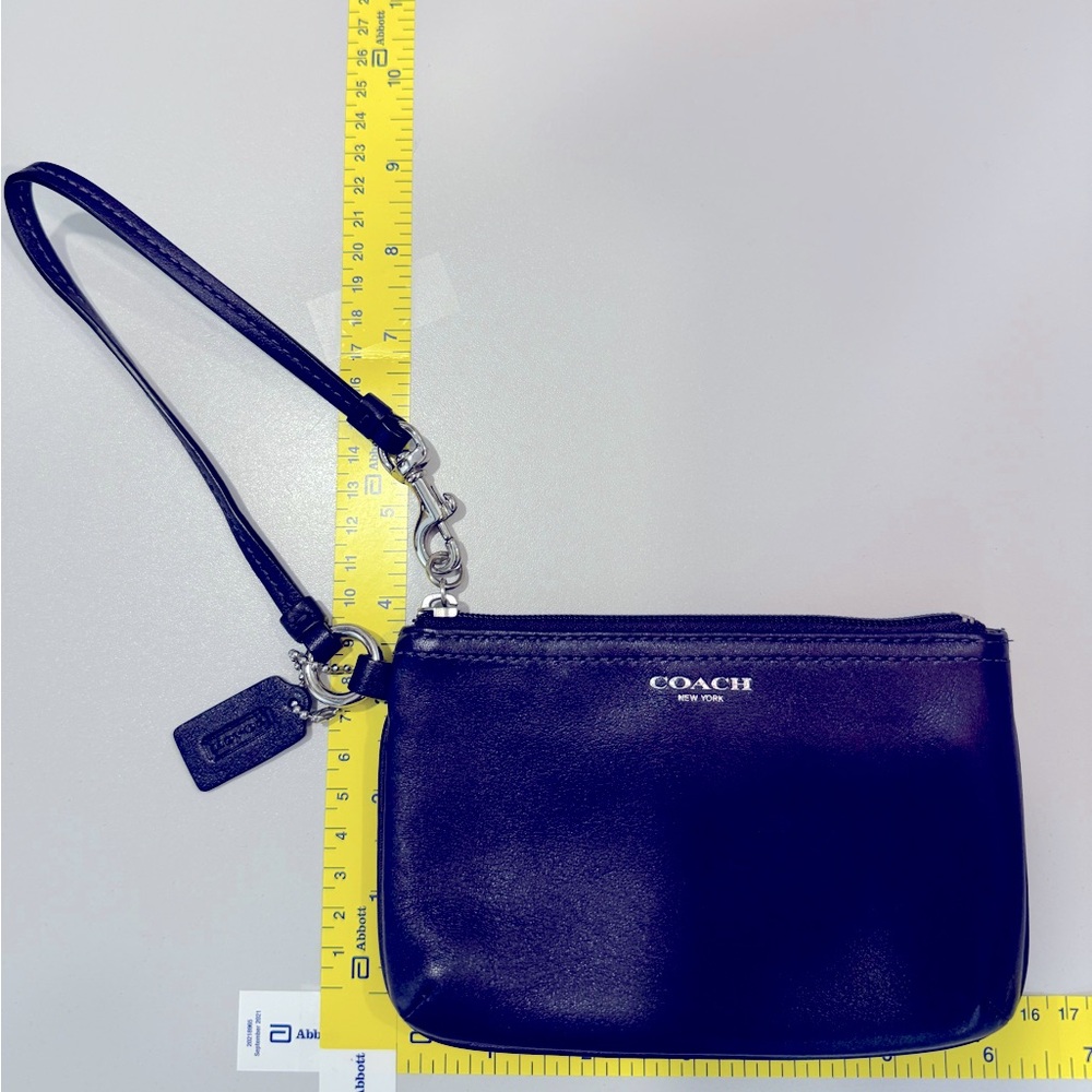 Coach leather wristlet